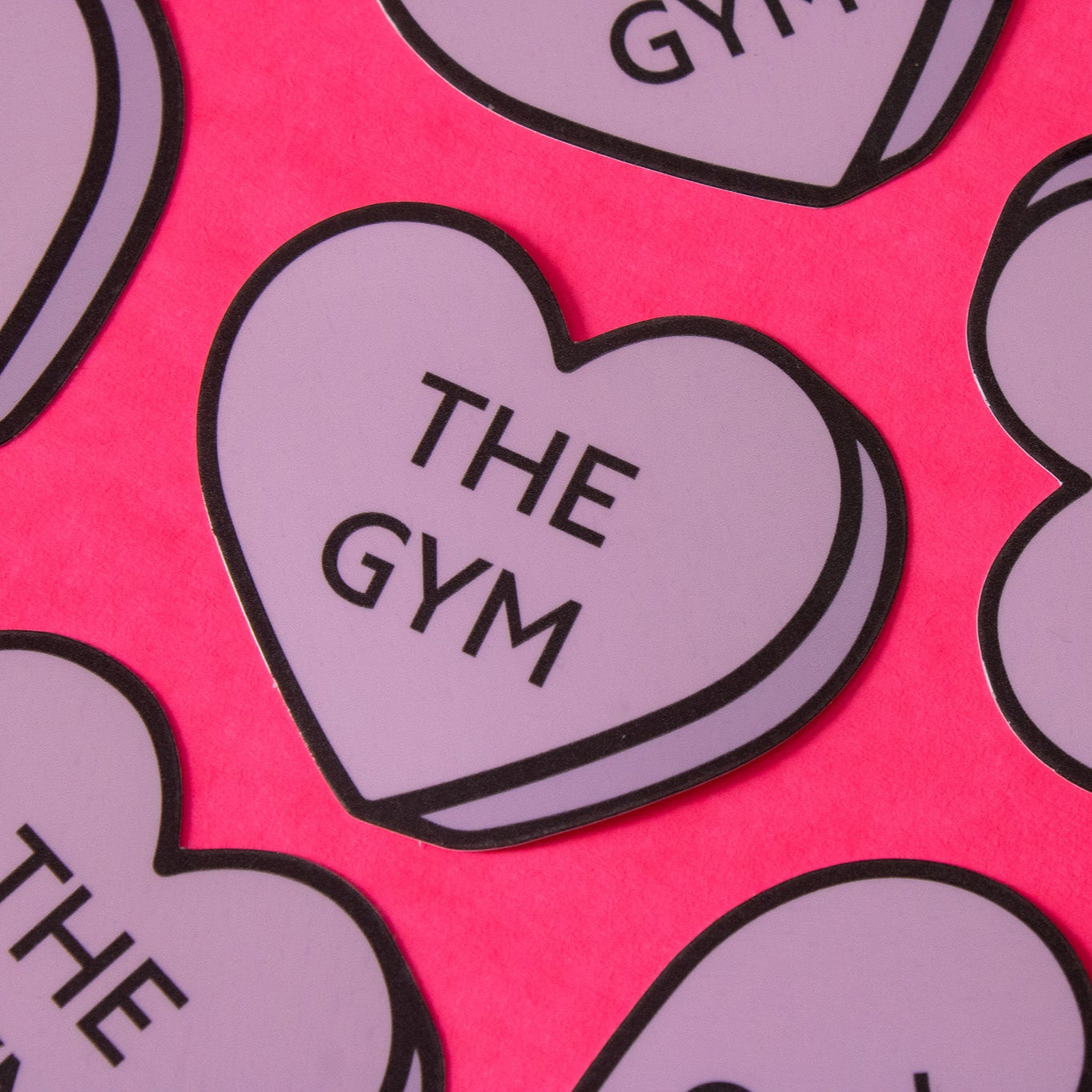 Gym Conversation heart Vinyl Sticker