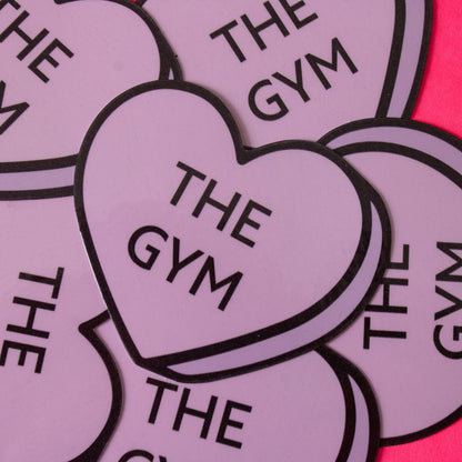 Gym Conversation heart Vinyl Sticker