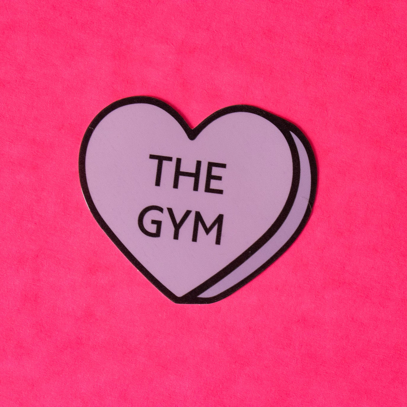 Gym Conversation heart Vinyl Sticker