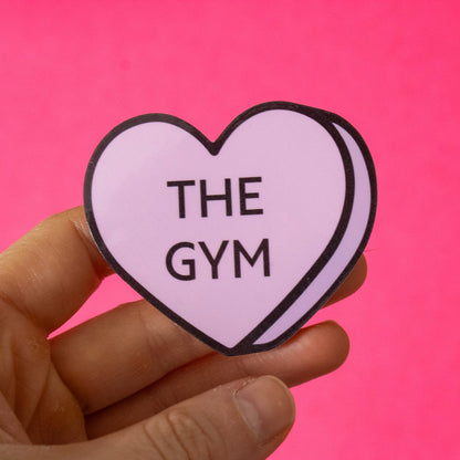 Gym Conversation heart Vinyl Sticker