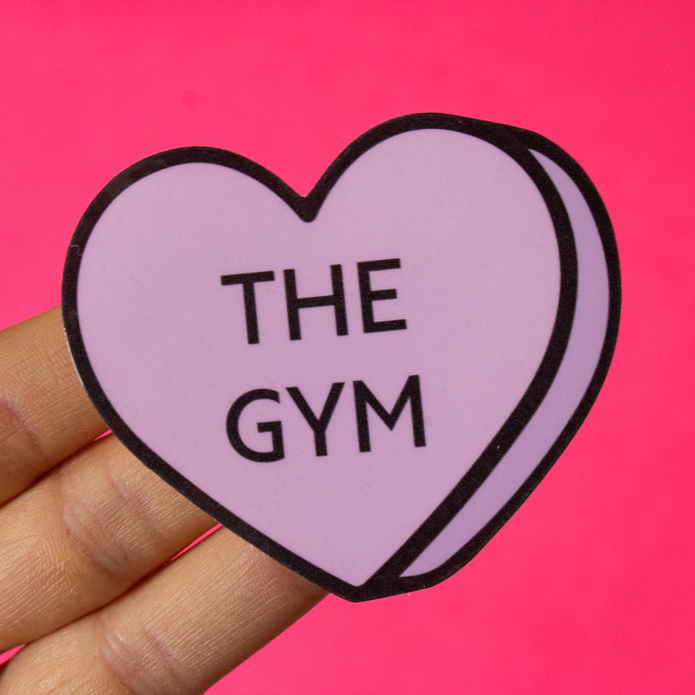 Gym Conversation heart Vinyl Sticker