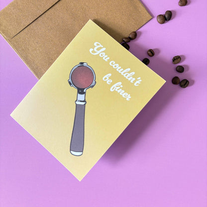 Espresso Pun Valentines Card