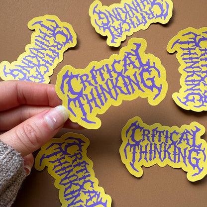 Critical Thinking Vinyl Sticker