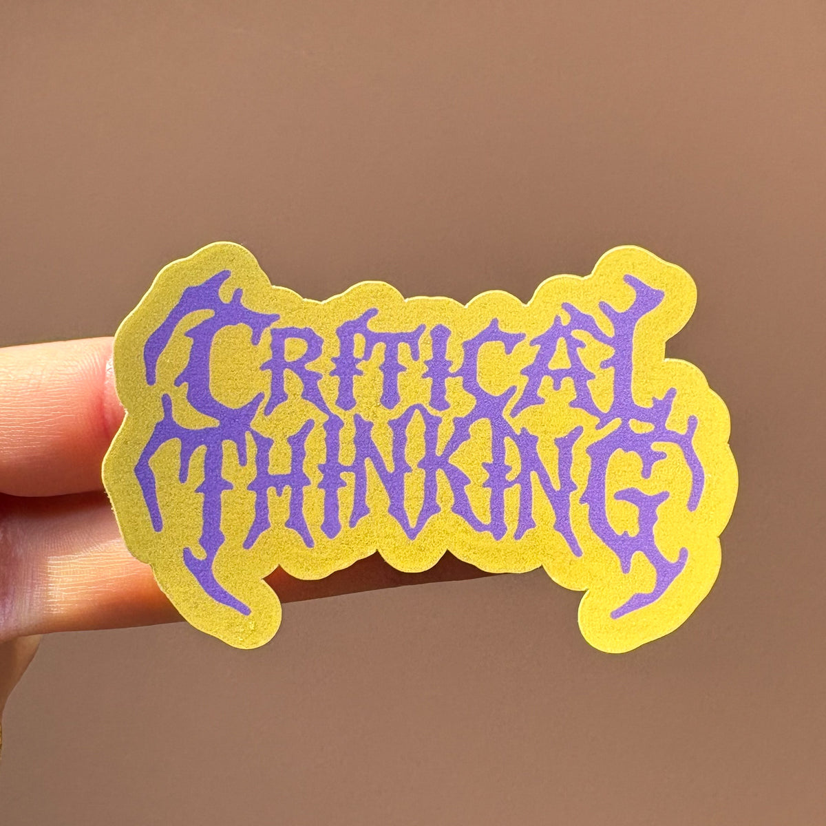 Critical Thinking Vinyl Sticker