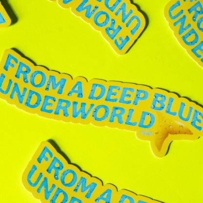 Deep Blue Underworld Mermaid Vinyl Sticker