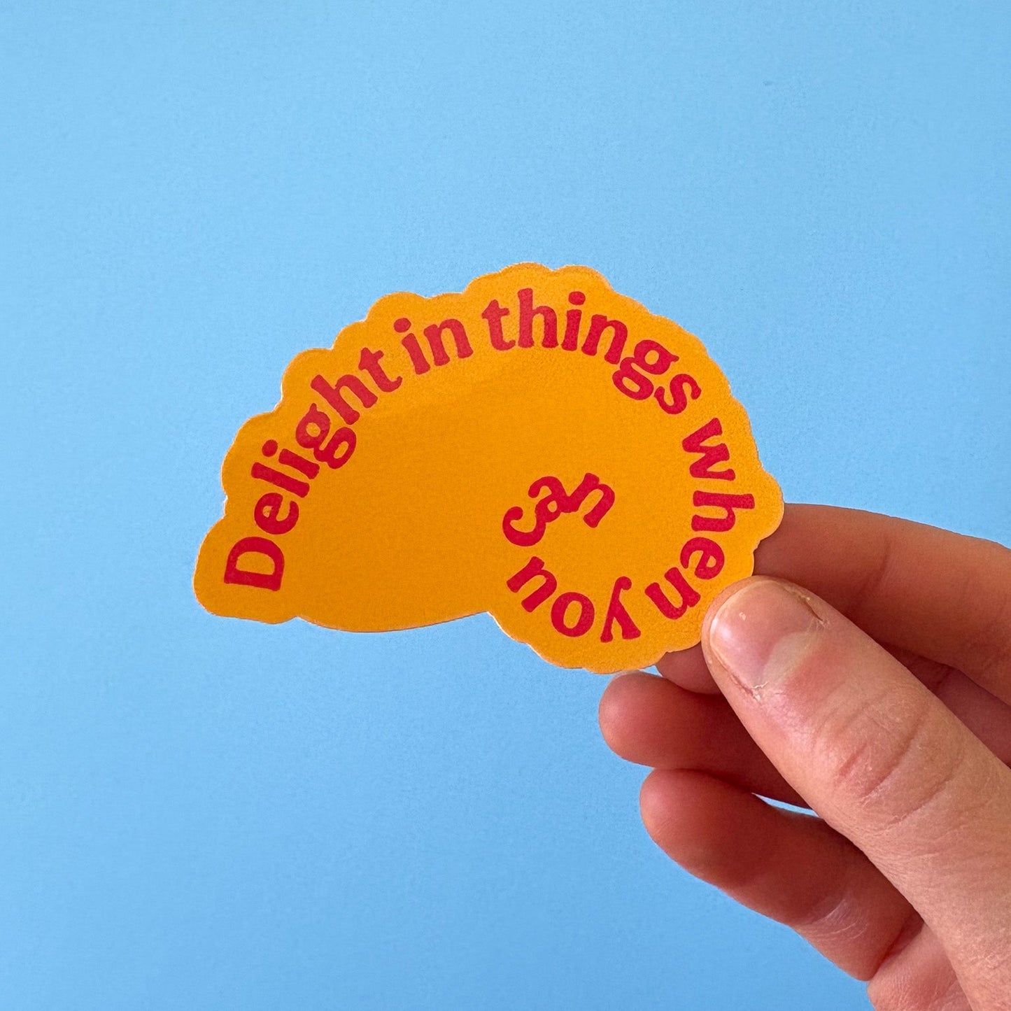Delight in Things Vinyl Sticker