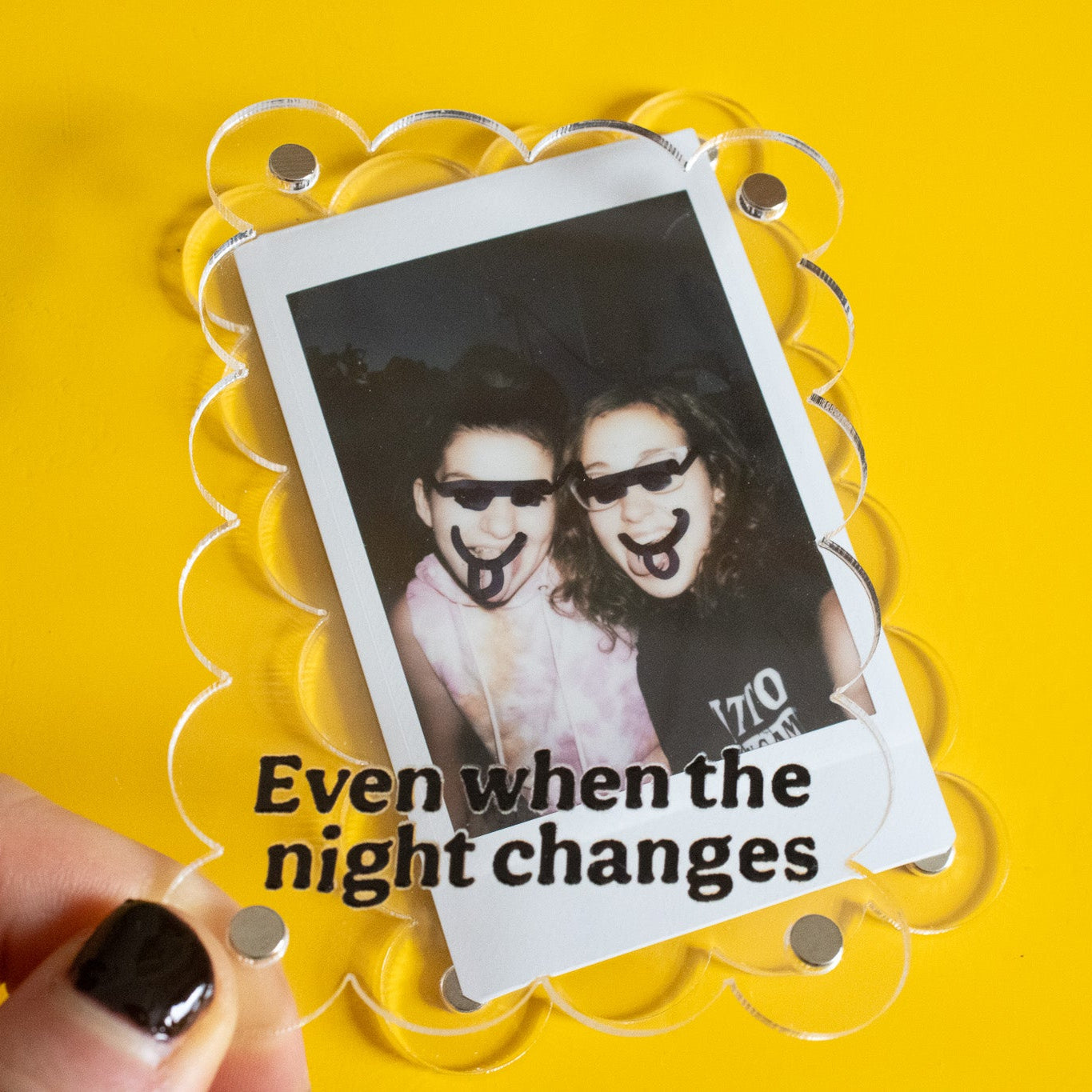 Even When The Night Changes Polaroid Frame