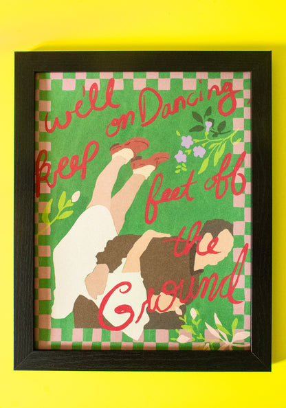 Feet Off the Ground Wall Art Print