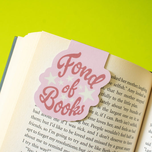 Fond of Books Bookmark Magnet