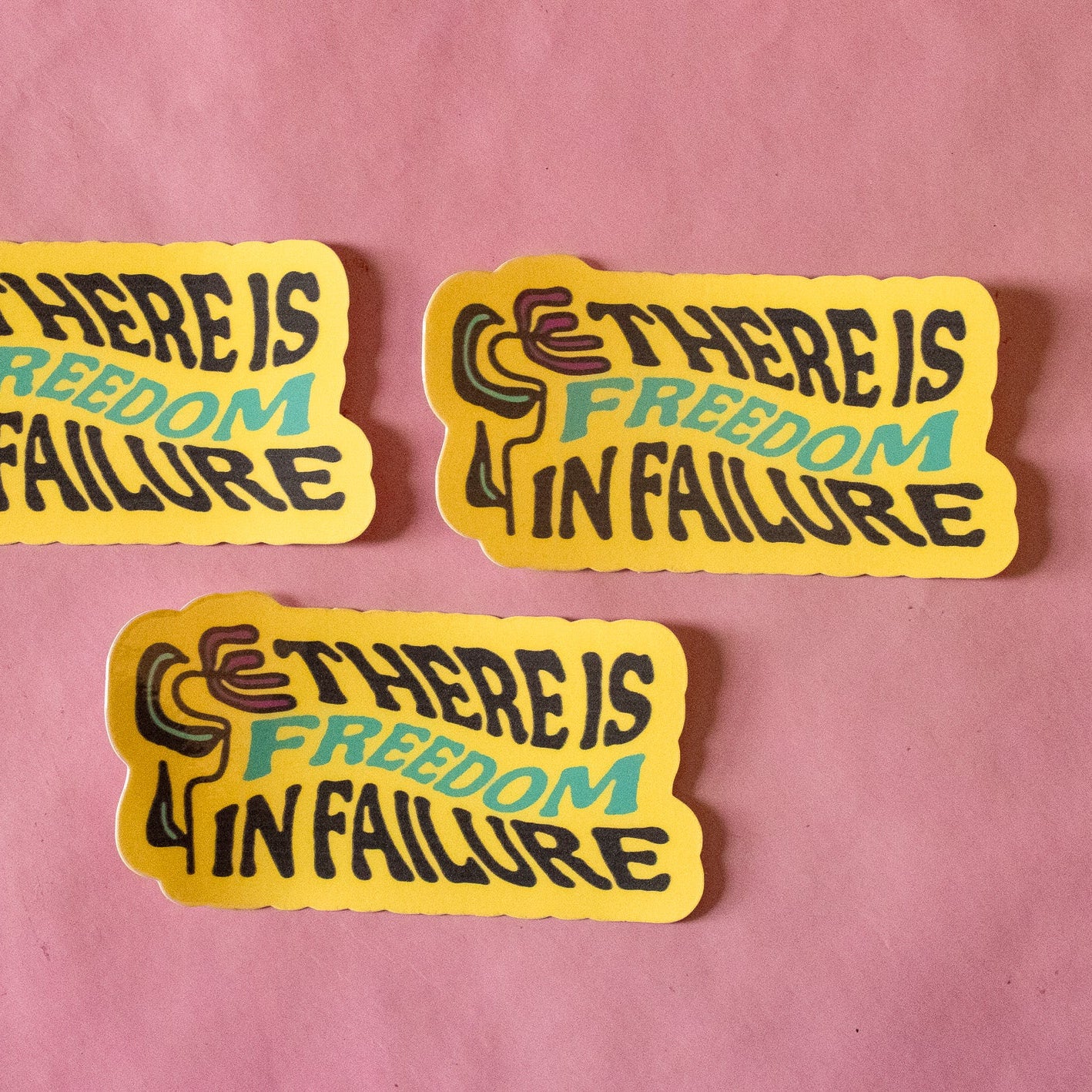 Freedom in Failure Vinyl Sticker