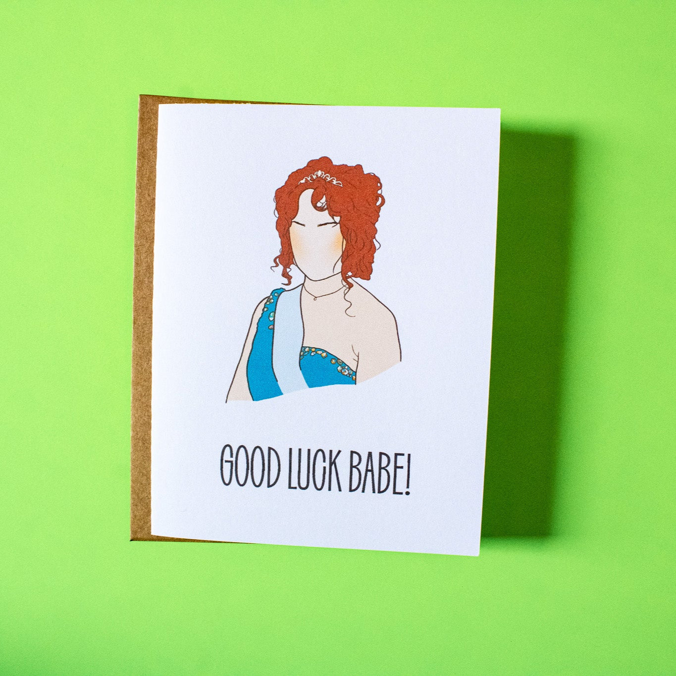 Good Luck Babe! Greeting Card