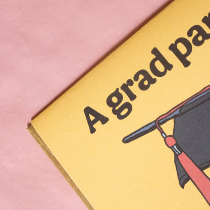 Grad Party in this Economy Greeting Card | Cute, aesthetic, highschool, college graduation graduate gift Doctor Scribble Grad Party in this Economy Greeting Card | Cute, aesthetic, highschool, college graduation graduate gift Doctor Scribble