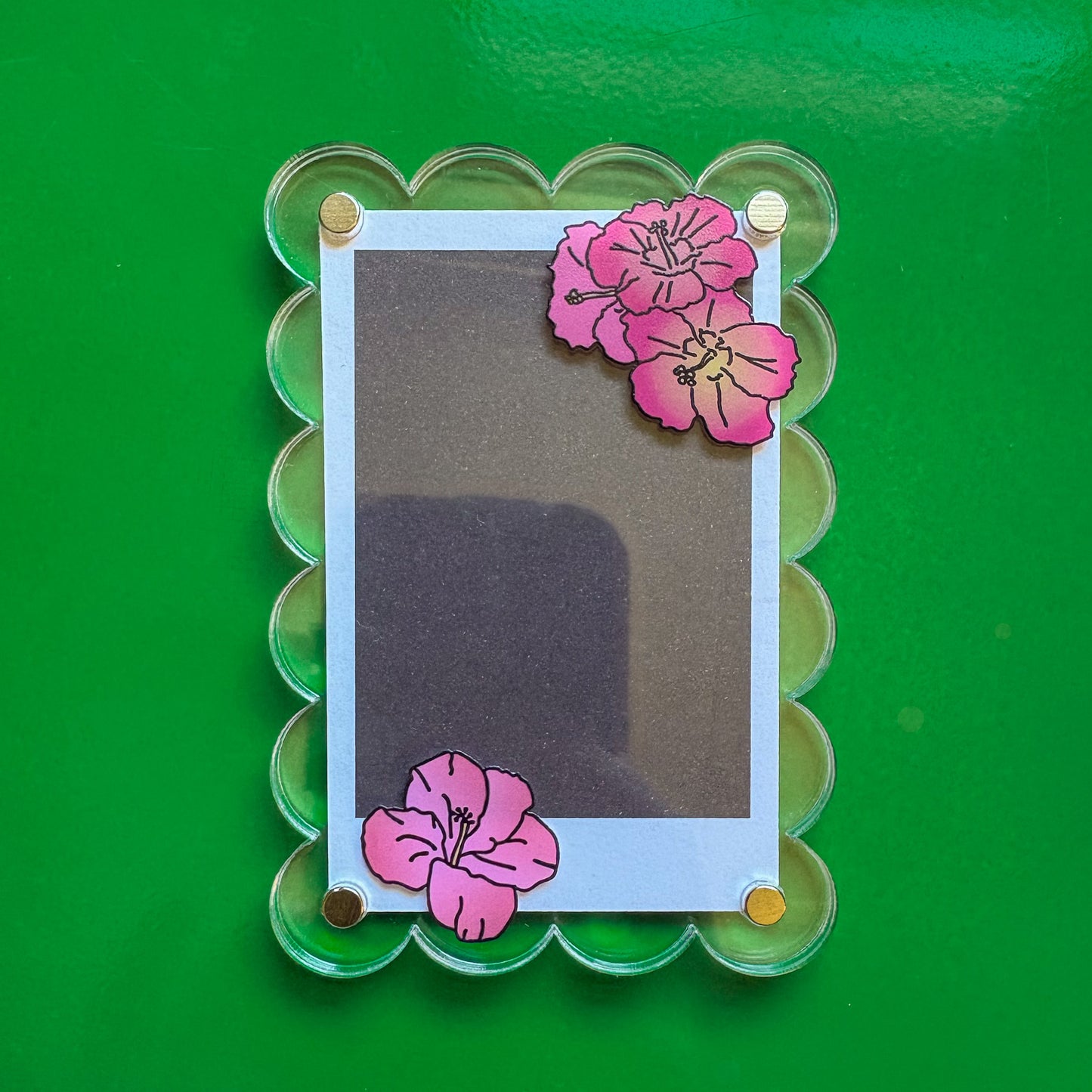 Hibiscus Flower Polaroid Frame