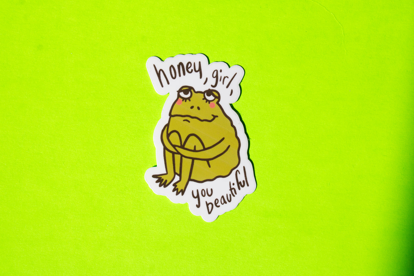 Self Love Frog Vinyl Sticker
