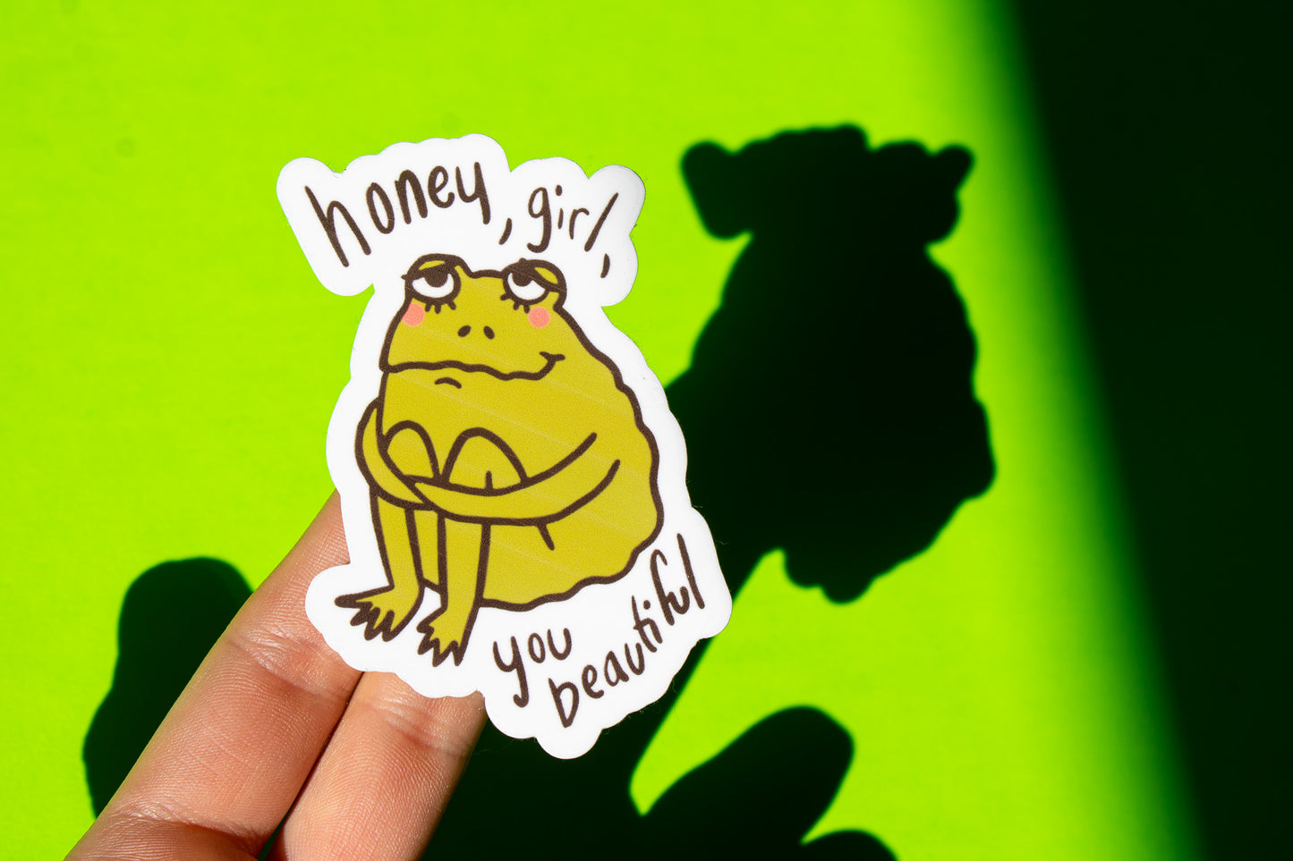 Self Love Frog Vinyl Sticker