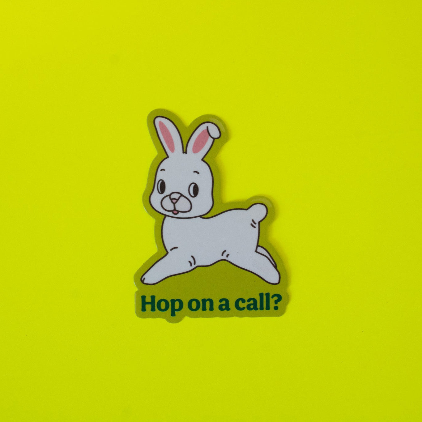 Hop on a Call Vinyl Sticker