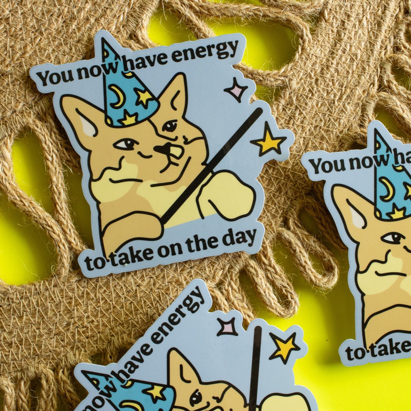 Energy to Take on the Day Vinyl Sticker