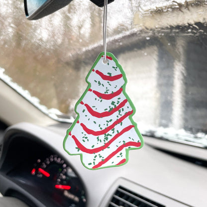 Christmas Tree Cake Car Air Freshener