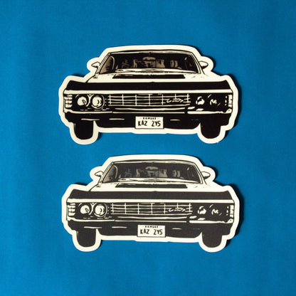 Supernatural Impala Vinyl Sticker