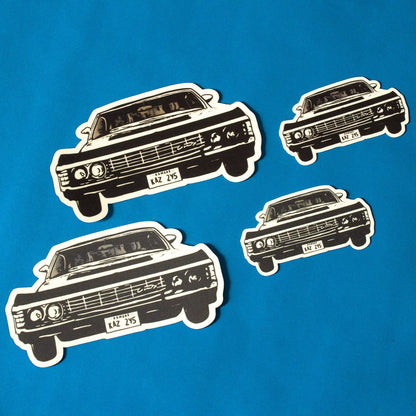 Supernatural Impala Vinyl Sticker