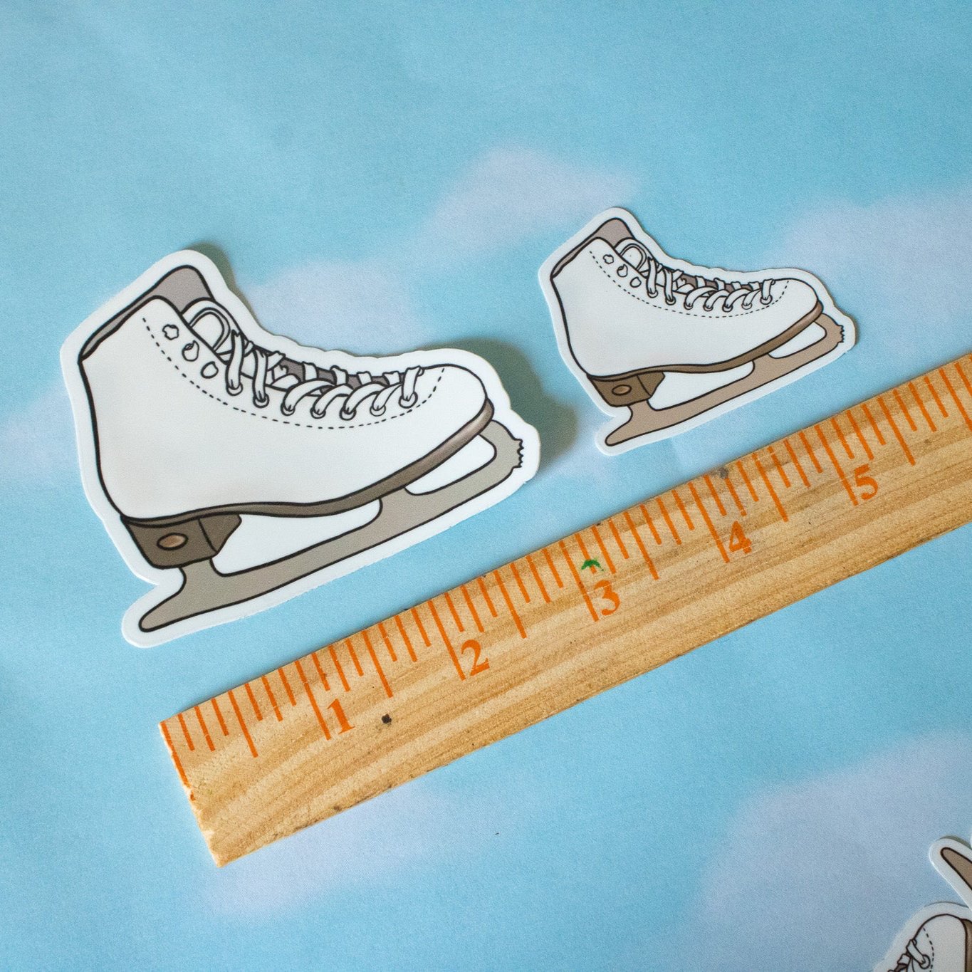 Ice Skate Vinyl Sticker