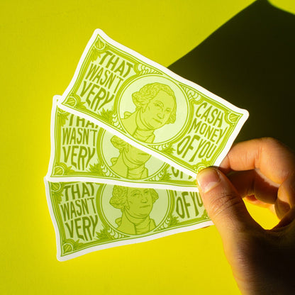 Cash Money Vinyl Sticker