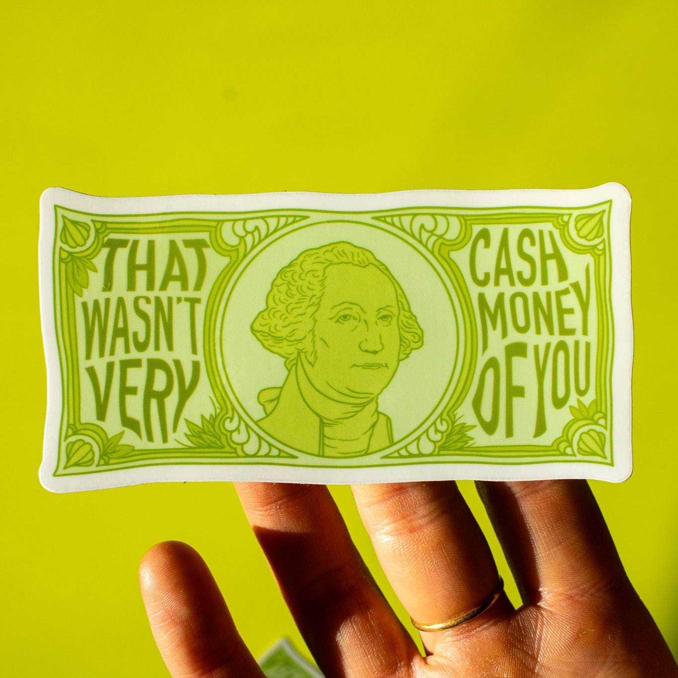 Cash Money Vinyl Sticker