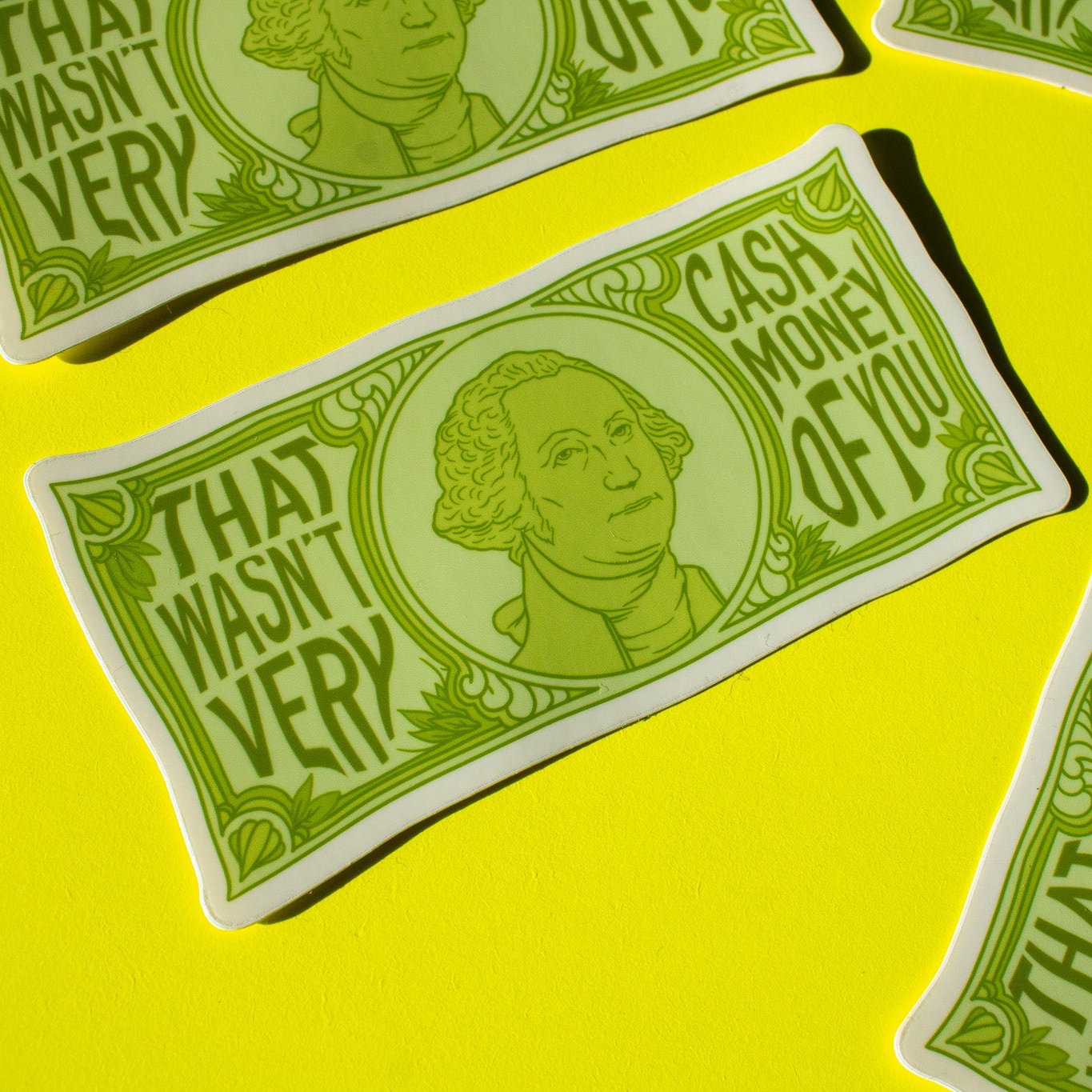 Cash Money Vinyl Sticker