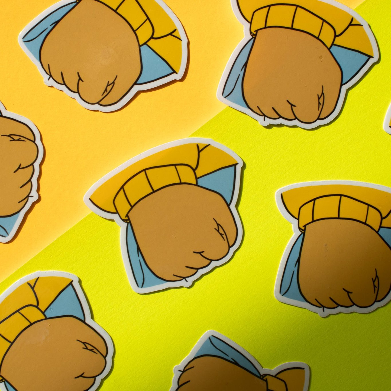 Arthur Fist Meme Vinyl Sticker