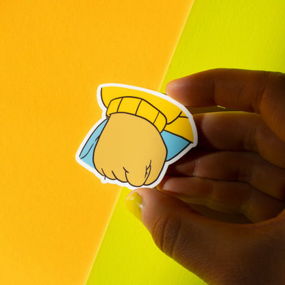 Arthur Fist Meme Vinyl Sticker