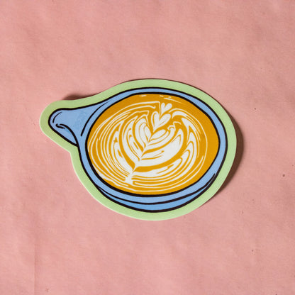 Latte Art Vinyl Sticker