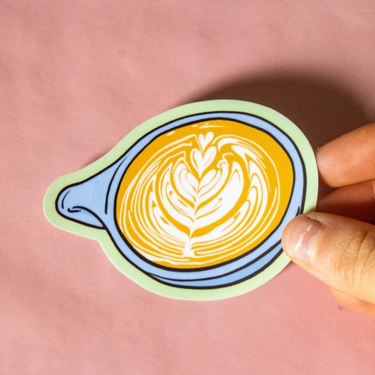 Latte Art Vinyl Sticker