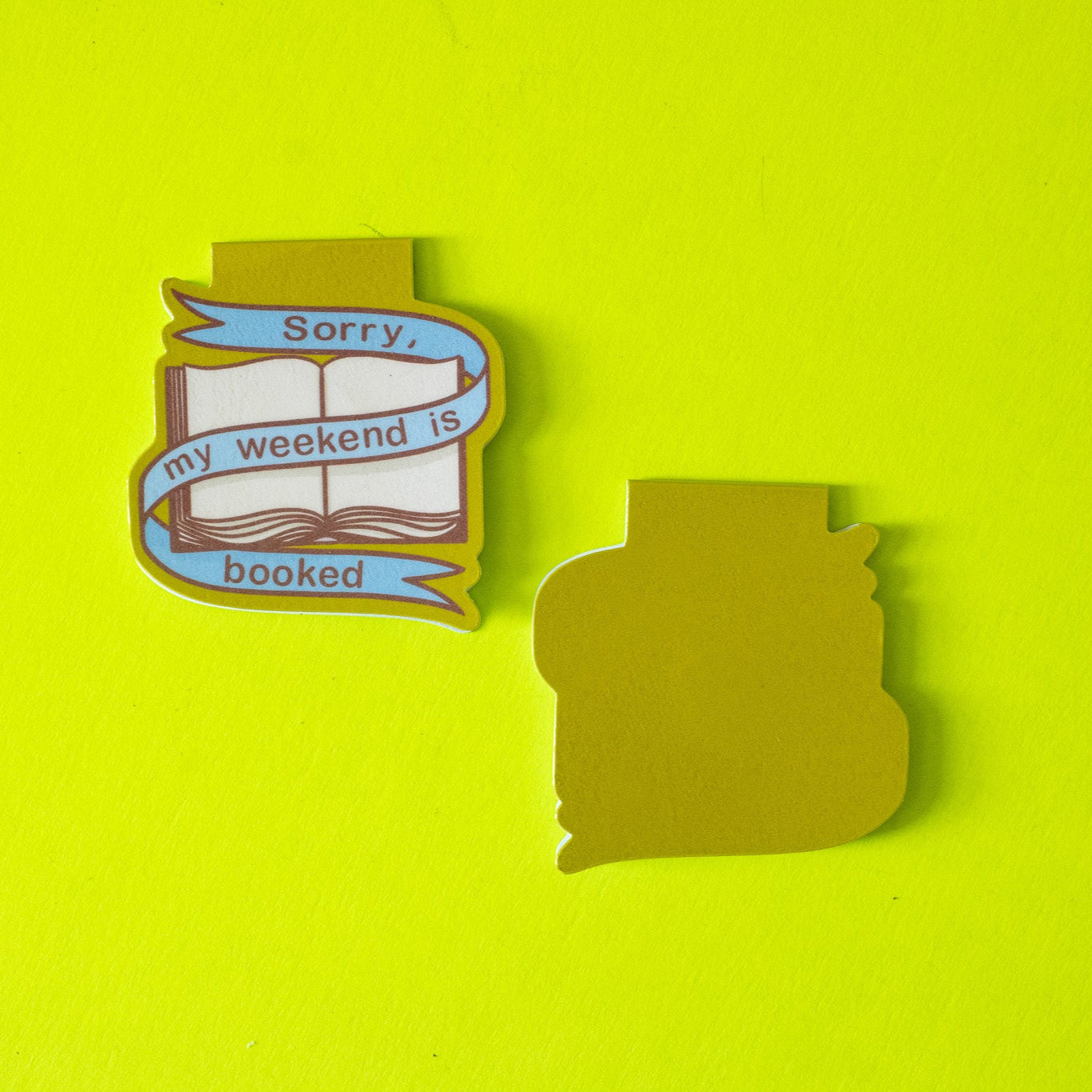 My Weekend is Booked Bookmark Magnet