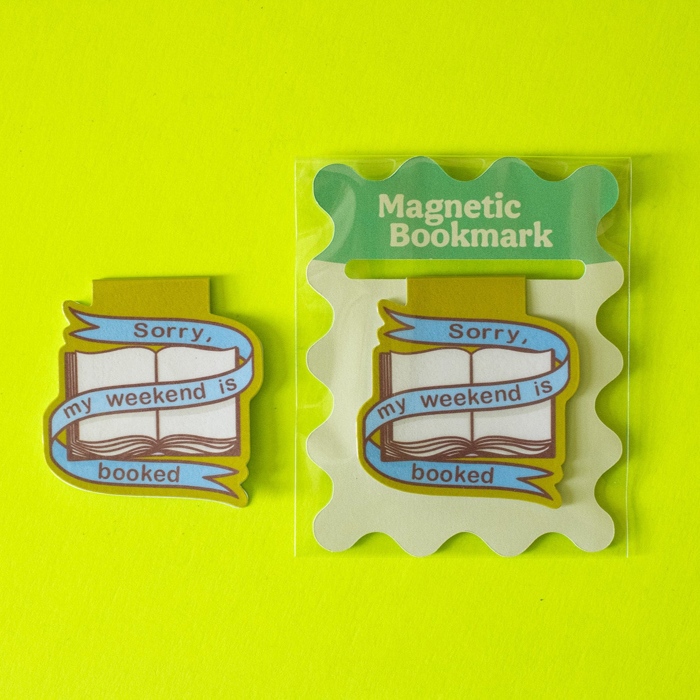 My Weekend is Booked Bookmark Magnet