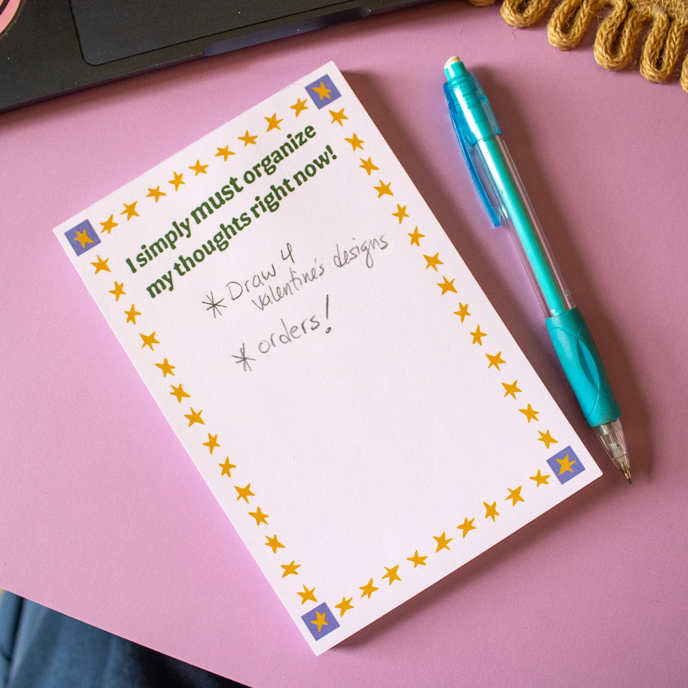 Whimsical Notepad for Brainstorming