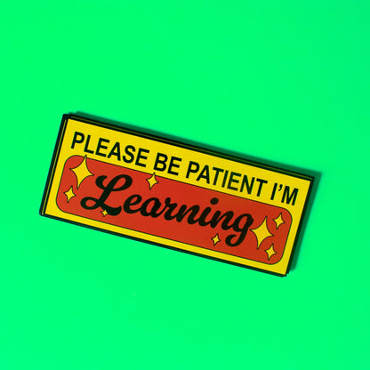 Please Be Patient Student Driver Bumper Magnet
