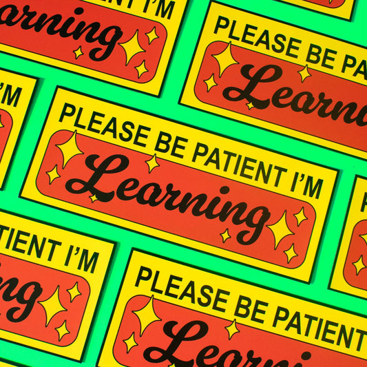 Please Be Patient Student Driver Bumper Magnet
