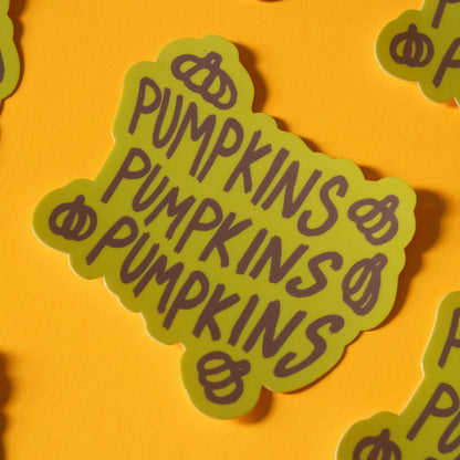 Pumpkins Pumpkins Vinyl Sticker