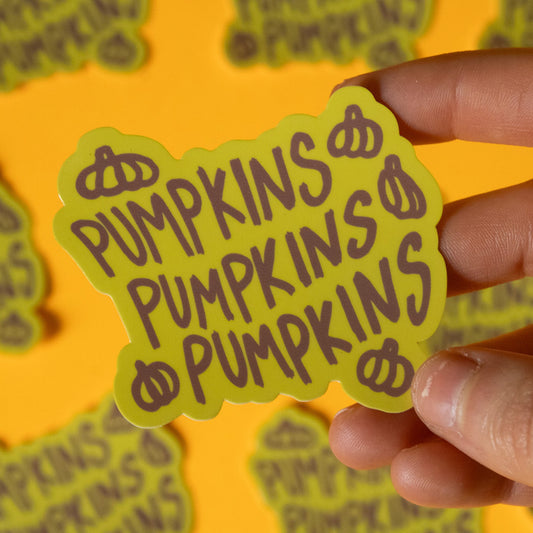 Pumpkins Pumpkins Vinyl Sticker