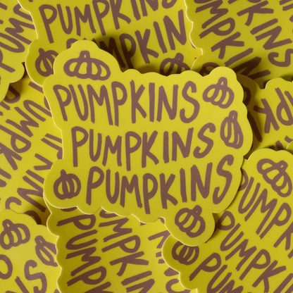 Pumpkins Pumpkins Vinyl Sticker