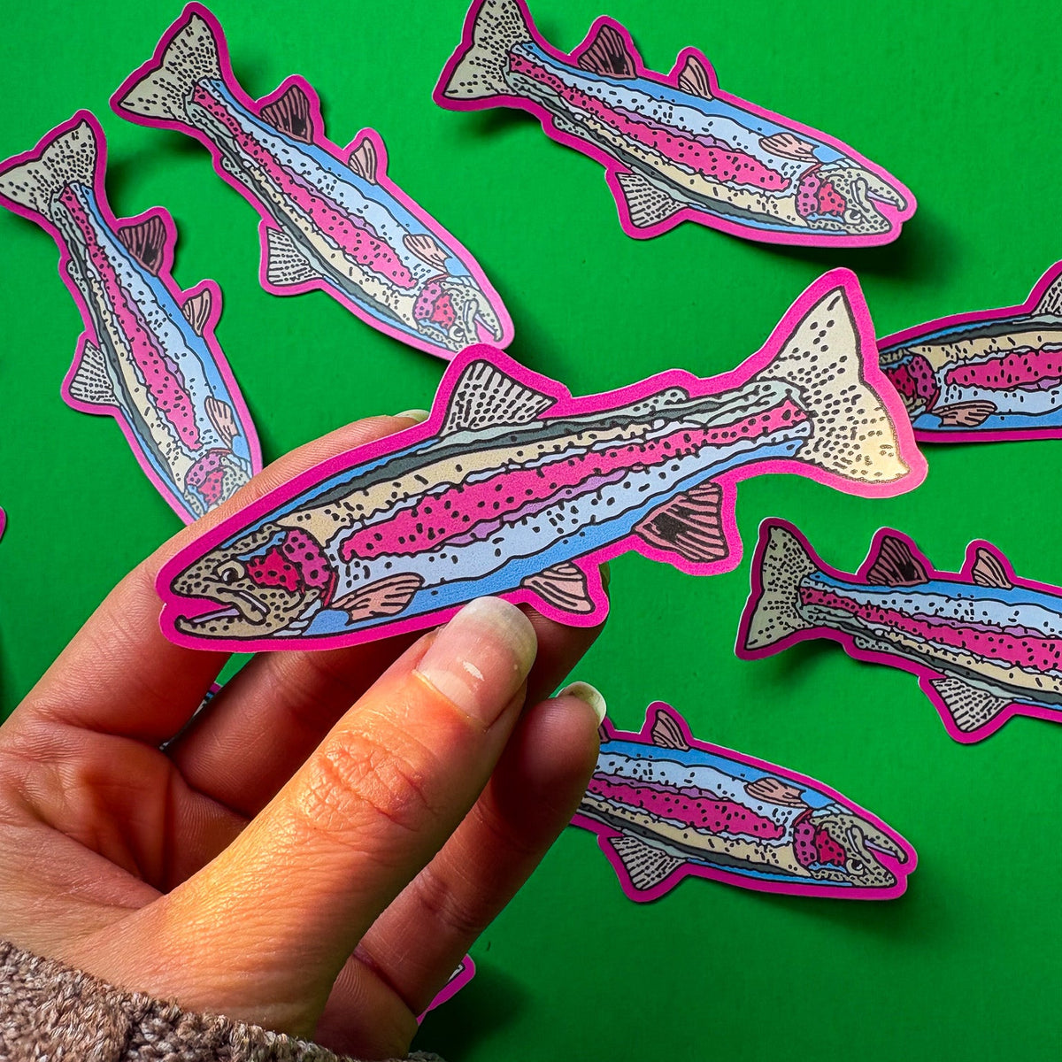 Rainbow Trout Vinyl Sticker