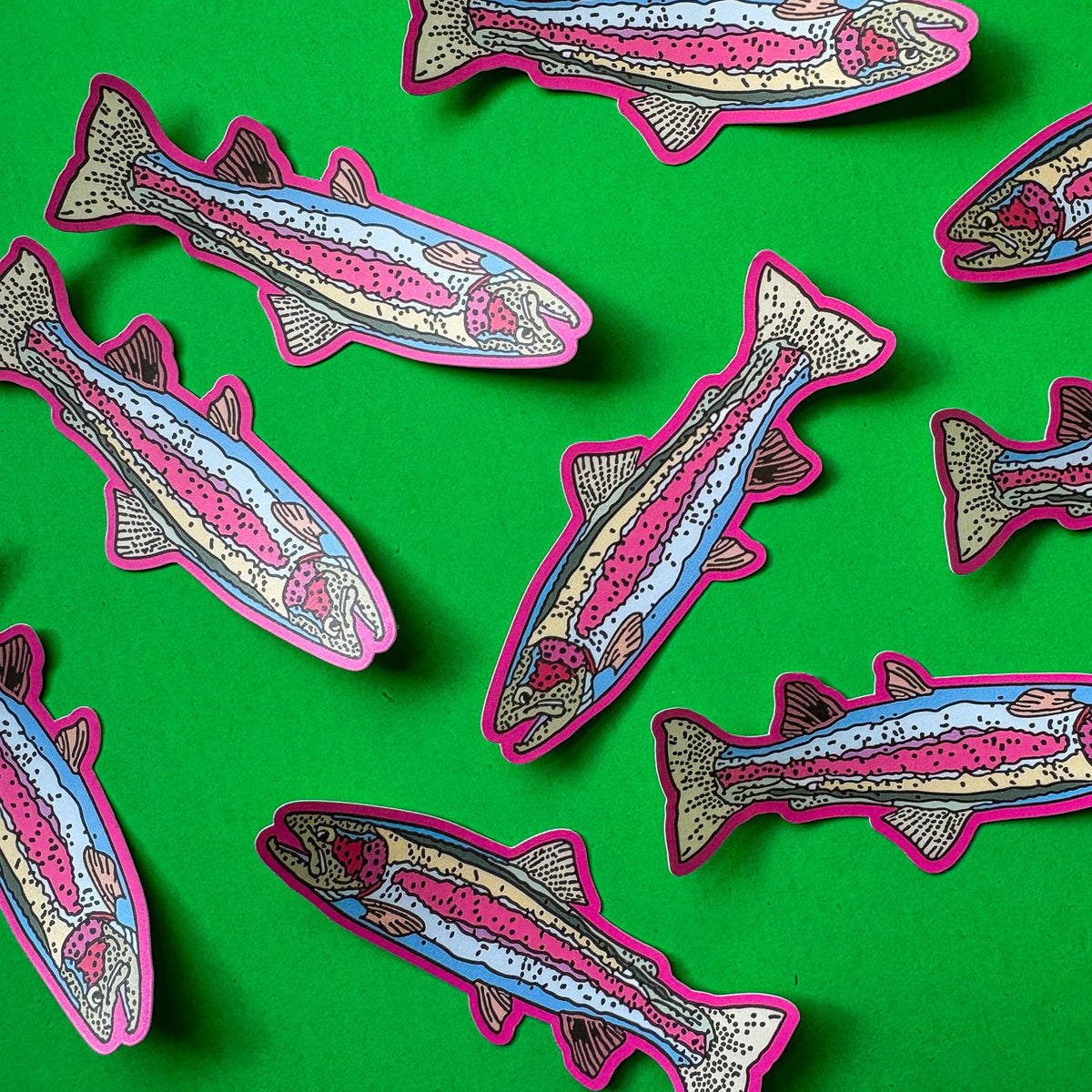 Rainbow Trout Vinyl Sticker