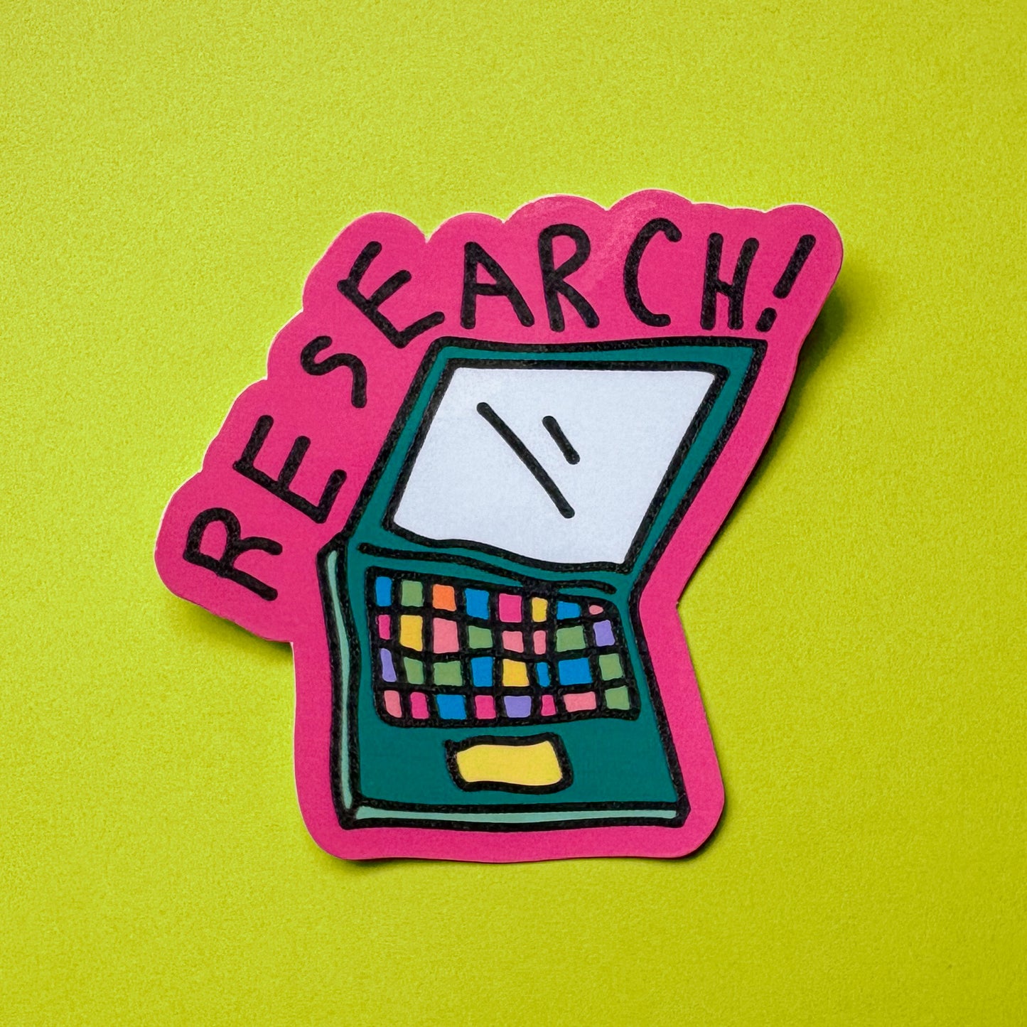 Research Laptop Vinyl Sticker