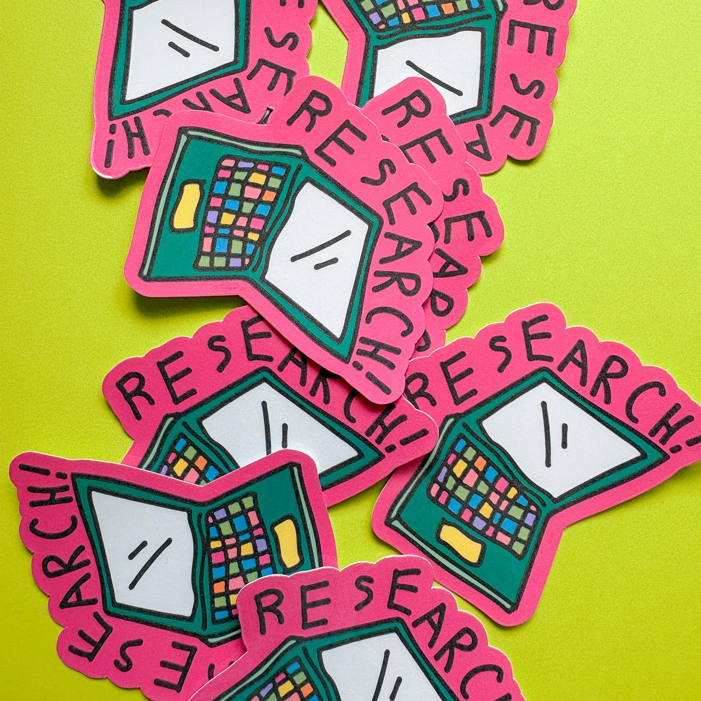 Research Laptop Vinyl Sticker
