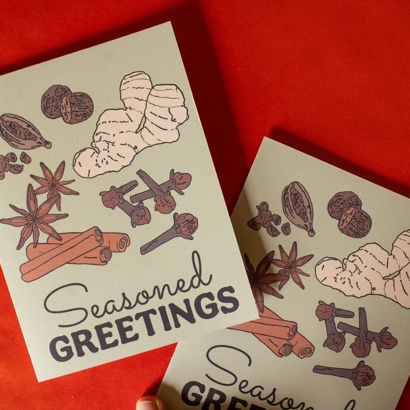 Seasoned Greetings Spices Holiday Greeting Card