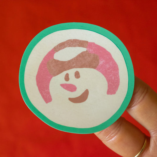 Snowman Christmas Sugar Cookie