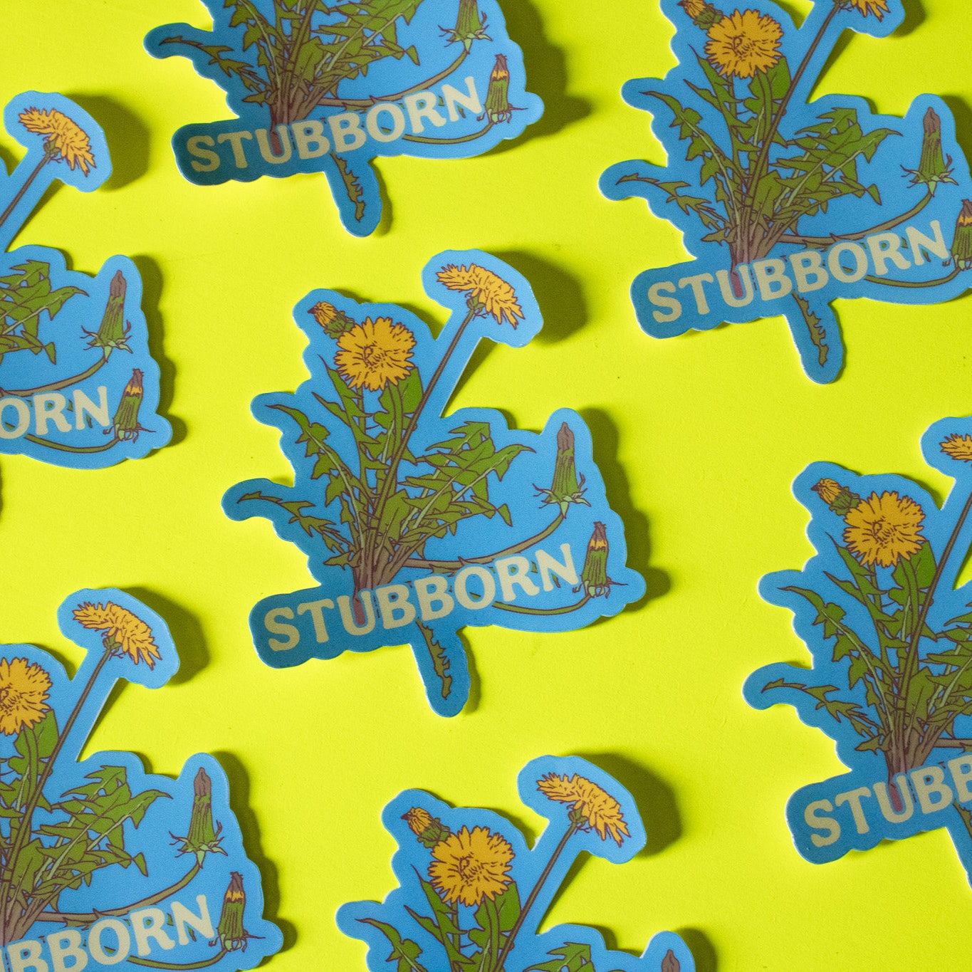 Stubborn Dandelions Vinyl Sticker