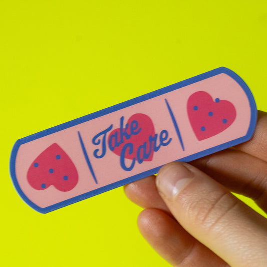 Take Care Bandaid Vinyl Sticker