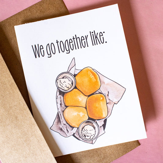 Texas Rolls and Butter Greeting Card