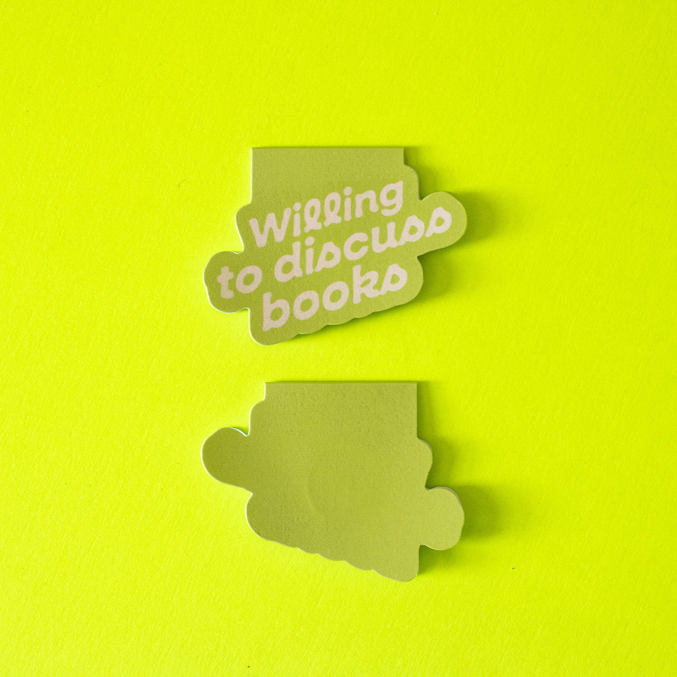 Willing to Discuss Books Bookmark Magnet
